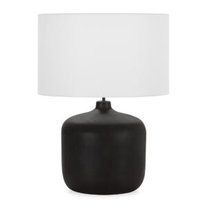 Lámpara de Sobremesa sin pantalla 33x33x45 Metal -- Madera Quemada