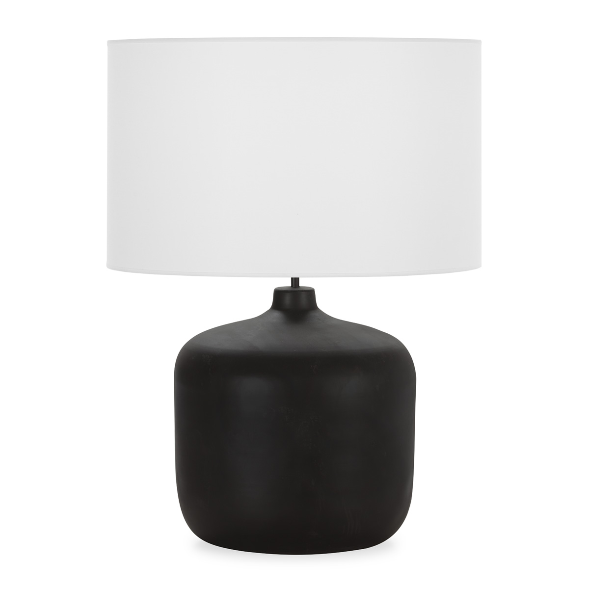 Lámpara de Sobremesa sin pantalla 33x33x45 Metal -- Madera Quemada