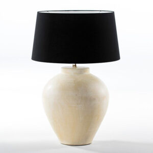 Lampara de Sobremesa sin pantalla 45x45x55 aprox. Terracota Crema