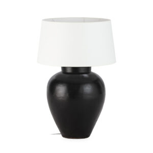 Lámpara de Sobremesa sin pantalla 45x45x64 aprox. Terracota -- Negro