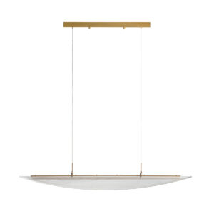 Lámpara de Techo 100x13x14 Acrilico/Metal -- Transparente/Dorado