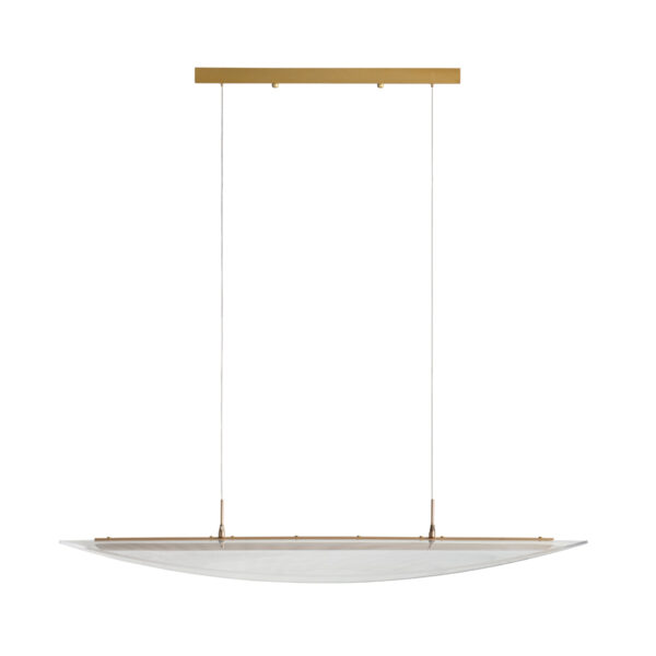Lámpara de Techo 100x13x14 Acrilico/Metal -- Transparente/Dorado