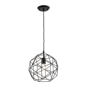 Lámpara de Techo 32x32x30 Metal Negro