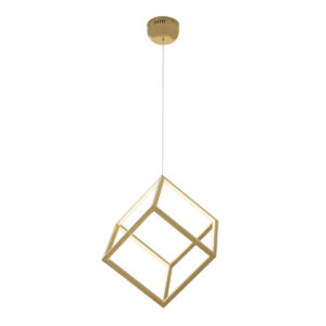 Lámpara de Techo 52x42x52 Metal Dorado