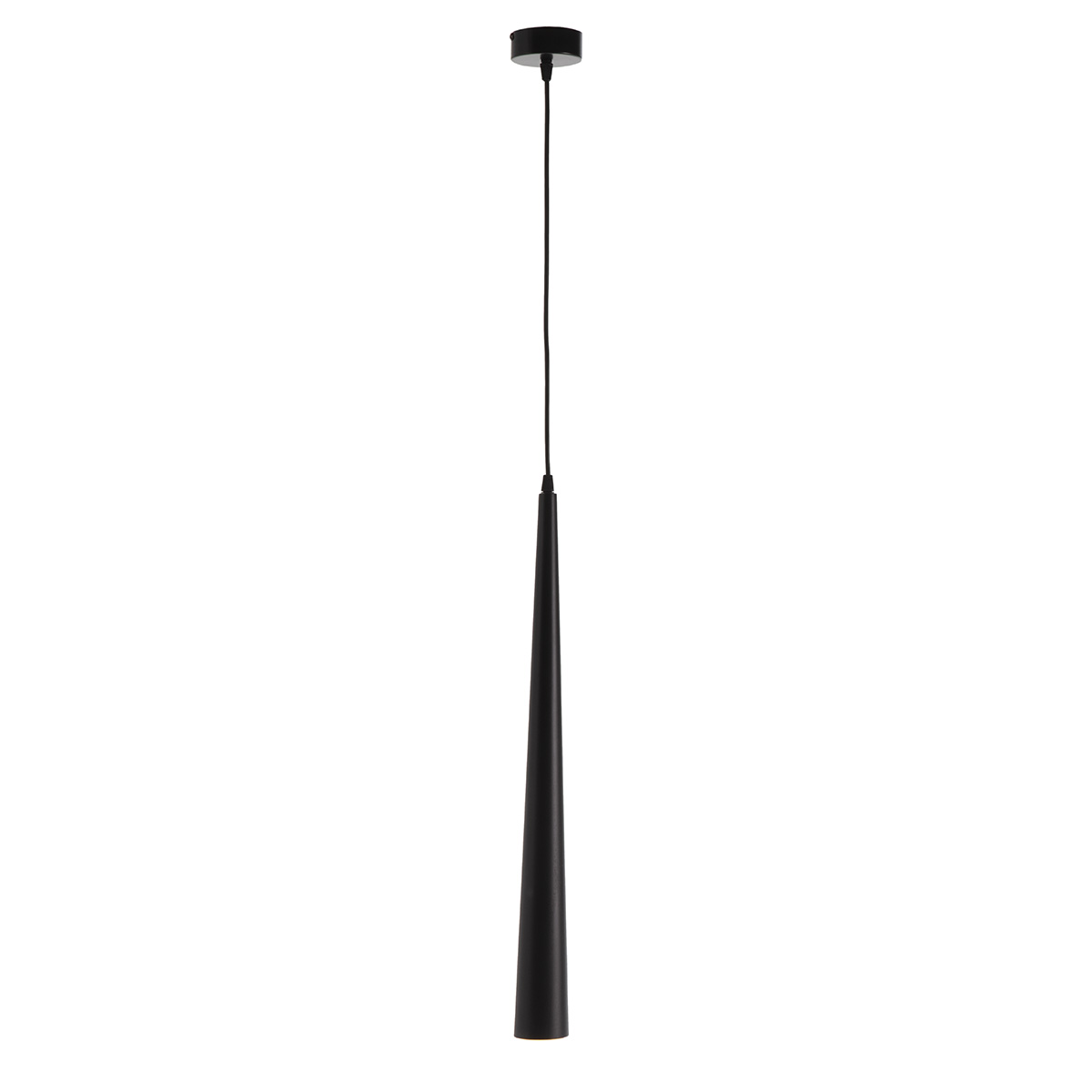 Lámpara de Techo 6x6x60 Madera Negro