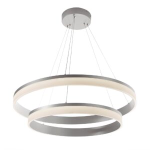 Lámpara de Techo 80x80x120 Metal Plateado