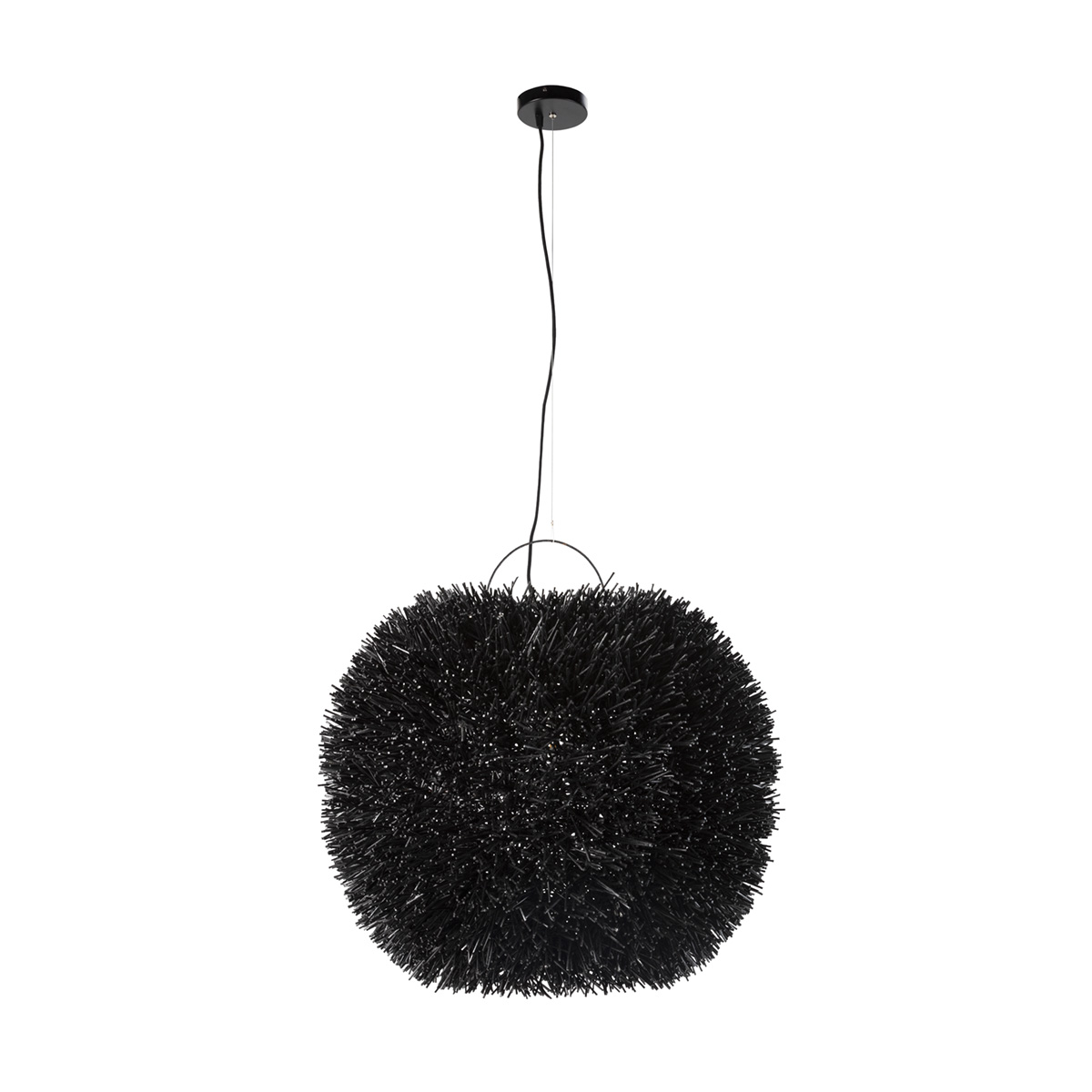 LAMPARA DE TECHO 80x80x80/200 RATAN NEGRO