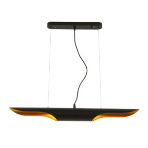 Lámpara de Techo 80x8x123 Metal Negro/Dorado