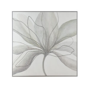 Lienzo 120x5x120 Lienzo -- Blanco/Gris