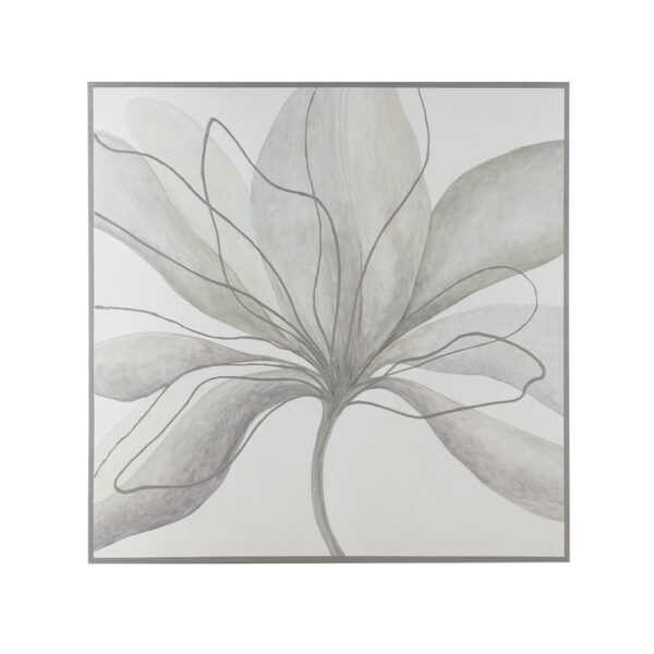 Lienzo 120x5x120 Lienzo -- Blanco/Gris
