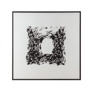 Lienzo 120x5x120 Lienzo -- Blanco/Negro