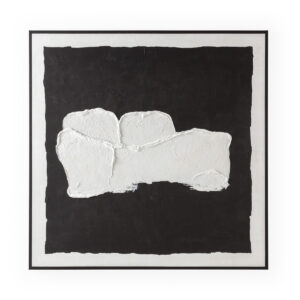 Lienzo 120x5x120 Lienzo -- Negro/Blanco
