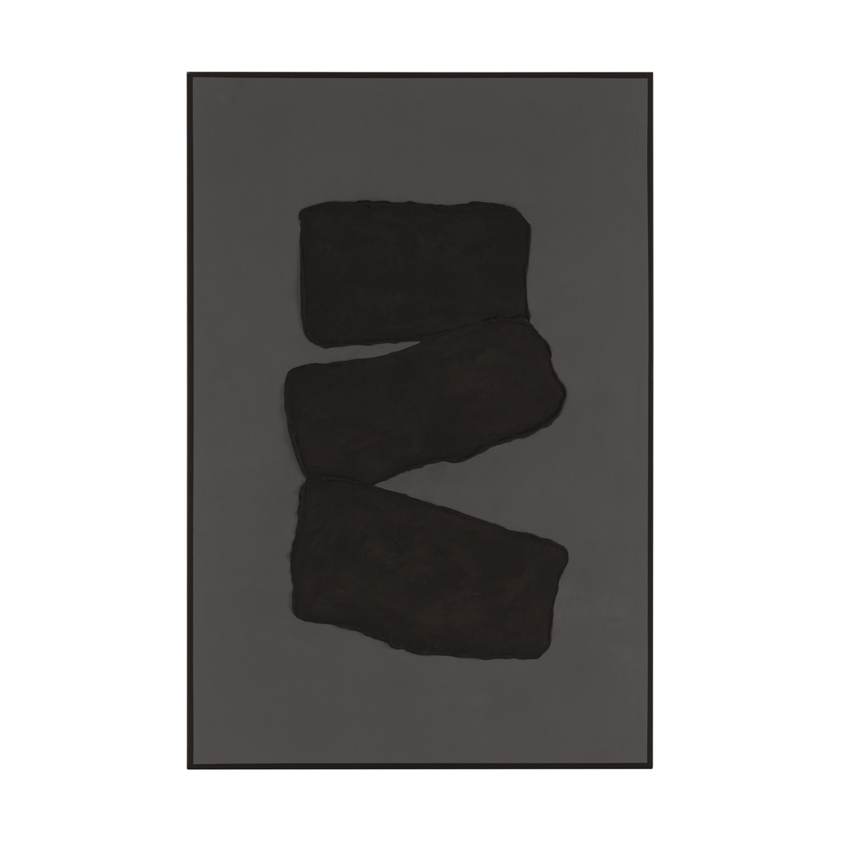 Lienzo 80x5x120 Lienzo -- Gris/Negro
