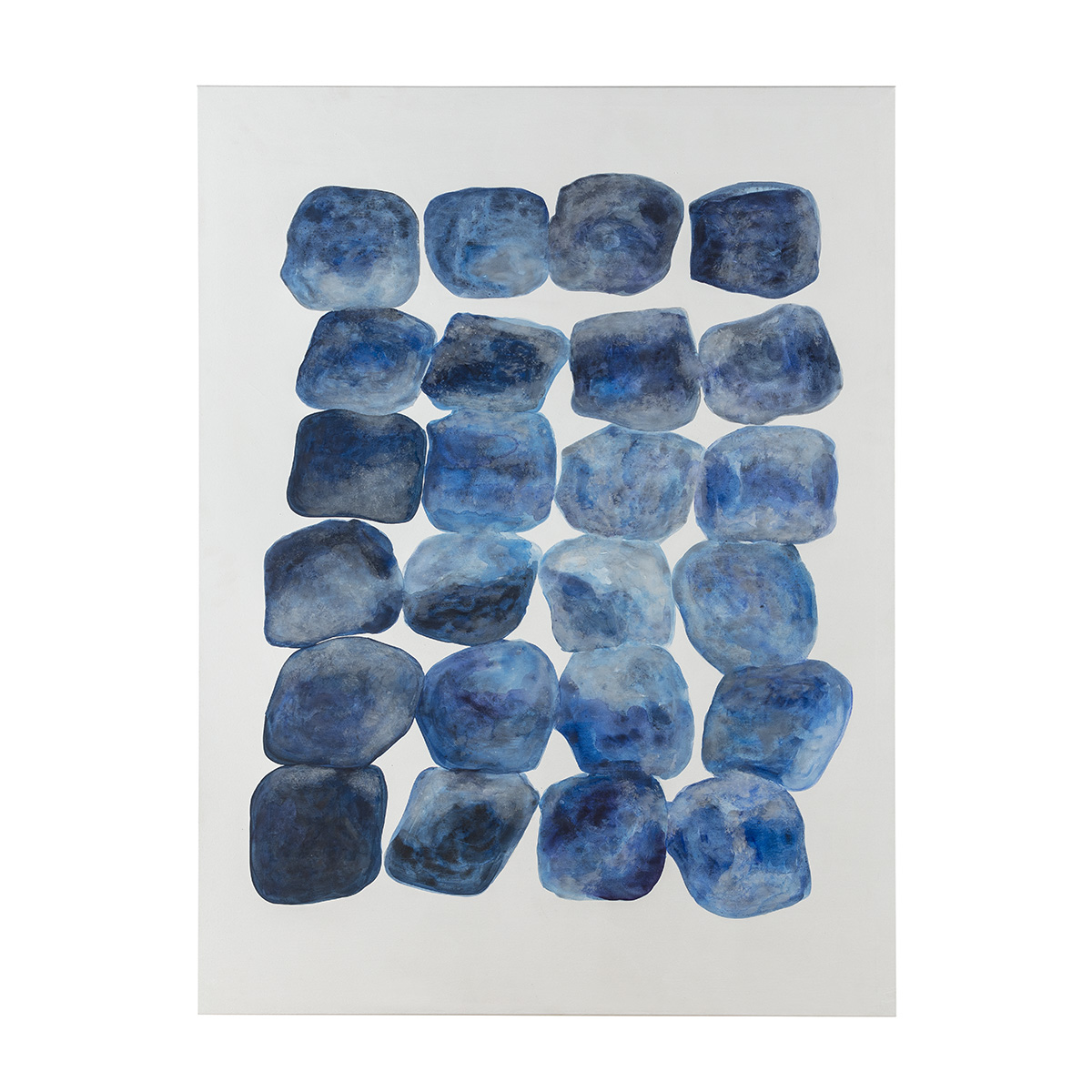 Lienzo 90x5x120 Acrilico -- Blanco/Azul