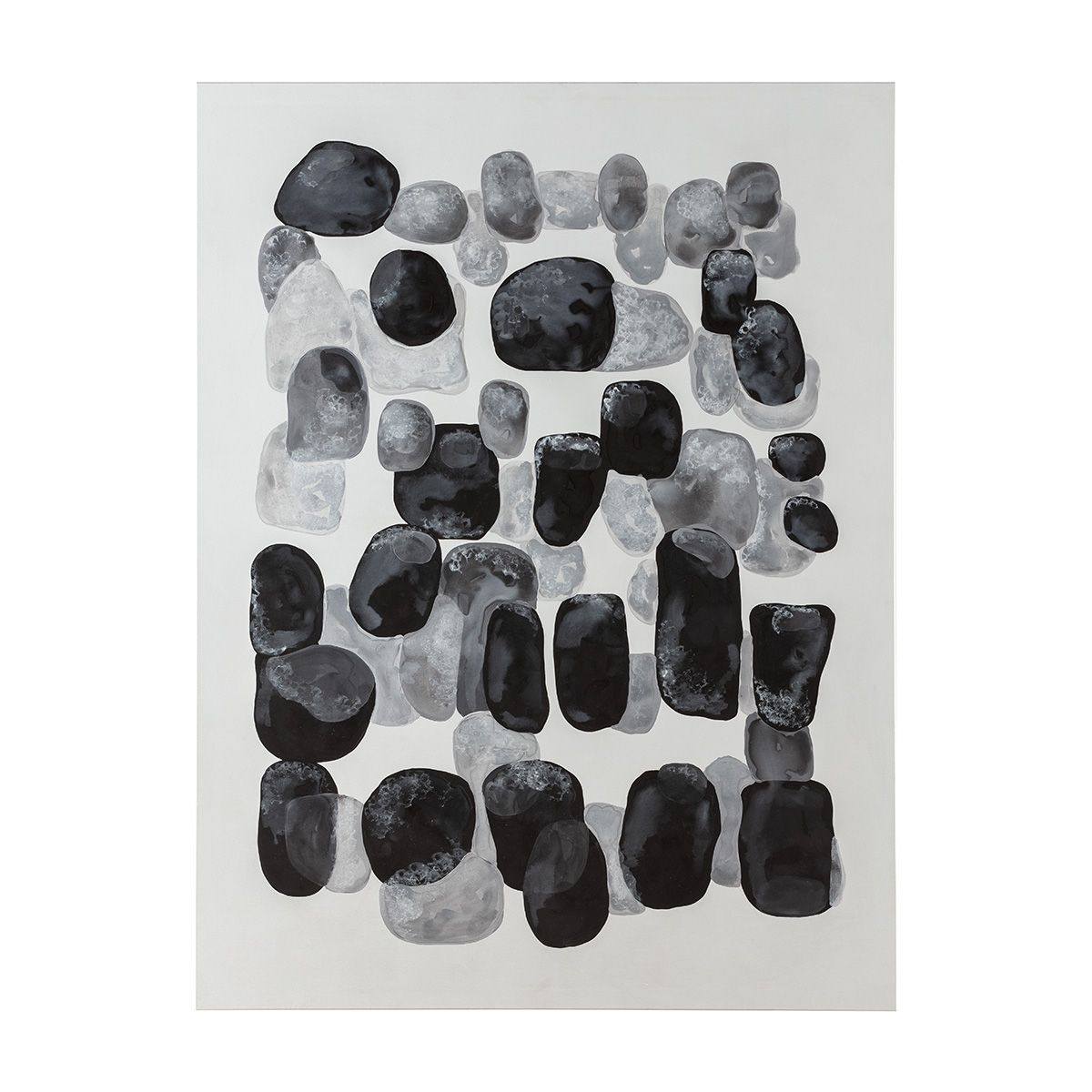 Lienzo 90x5x120 Acrilico -- Negro/Gris