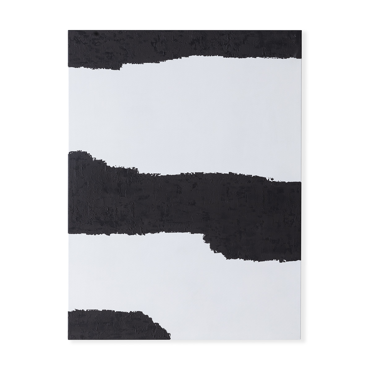 Lienzo 90x5x120 Lienzo Blanco/Negro