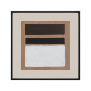 Lienzos Enmarcados 80x5x80 Madera/Cristal -- Negro