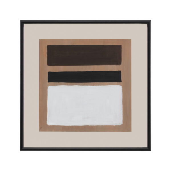 Lienzos Enmarcados 80x5x80 Madera/Cristal -- Negro