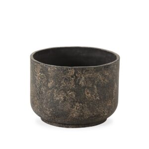 Macetero 40x40x30 Fibrocemento -- Negro Quemado