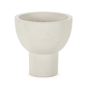 Macetero 40x40x40 Cemento -- Blanco