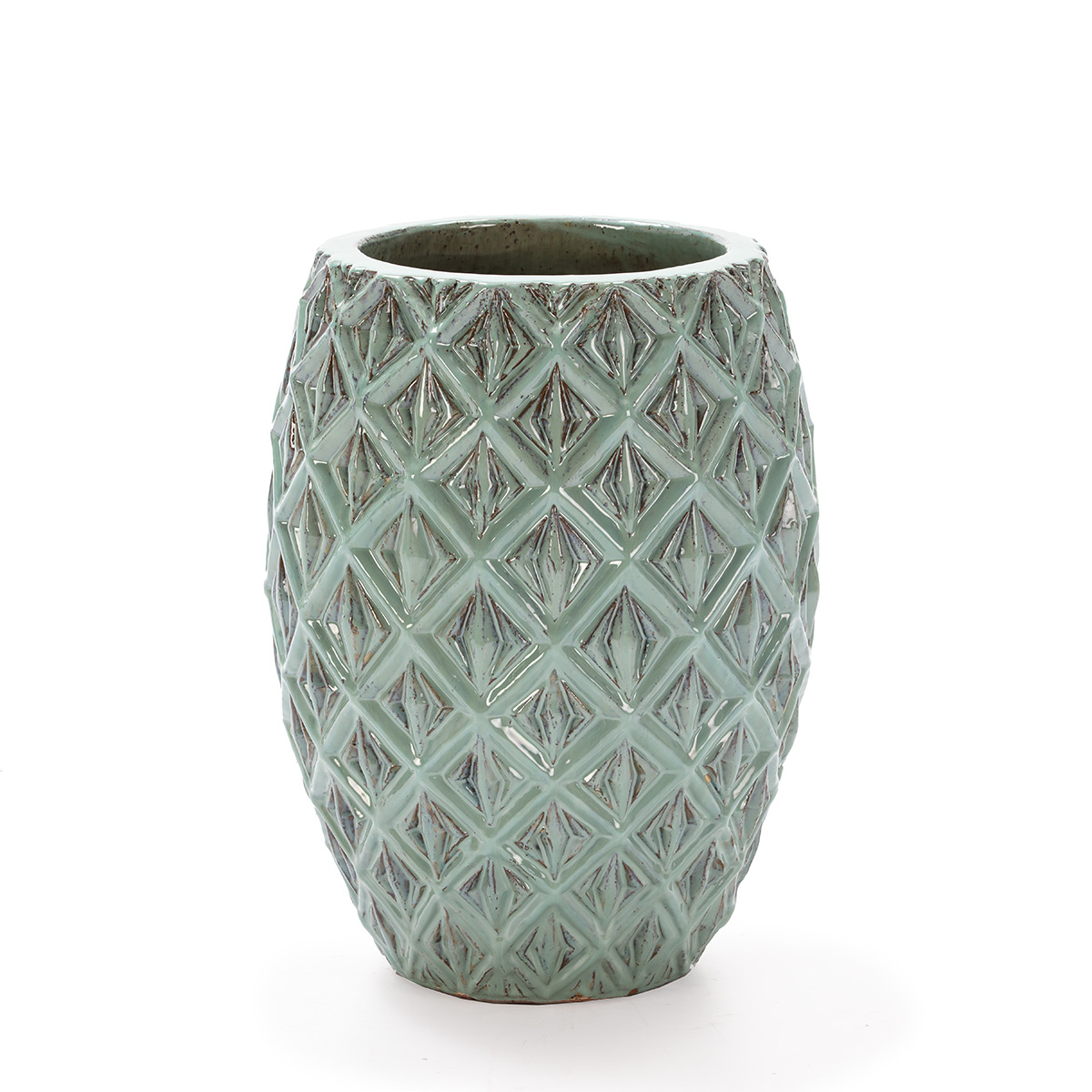 Macetero 44x44x59 Gres Celadon