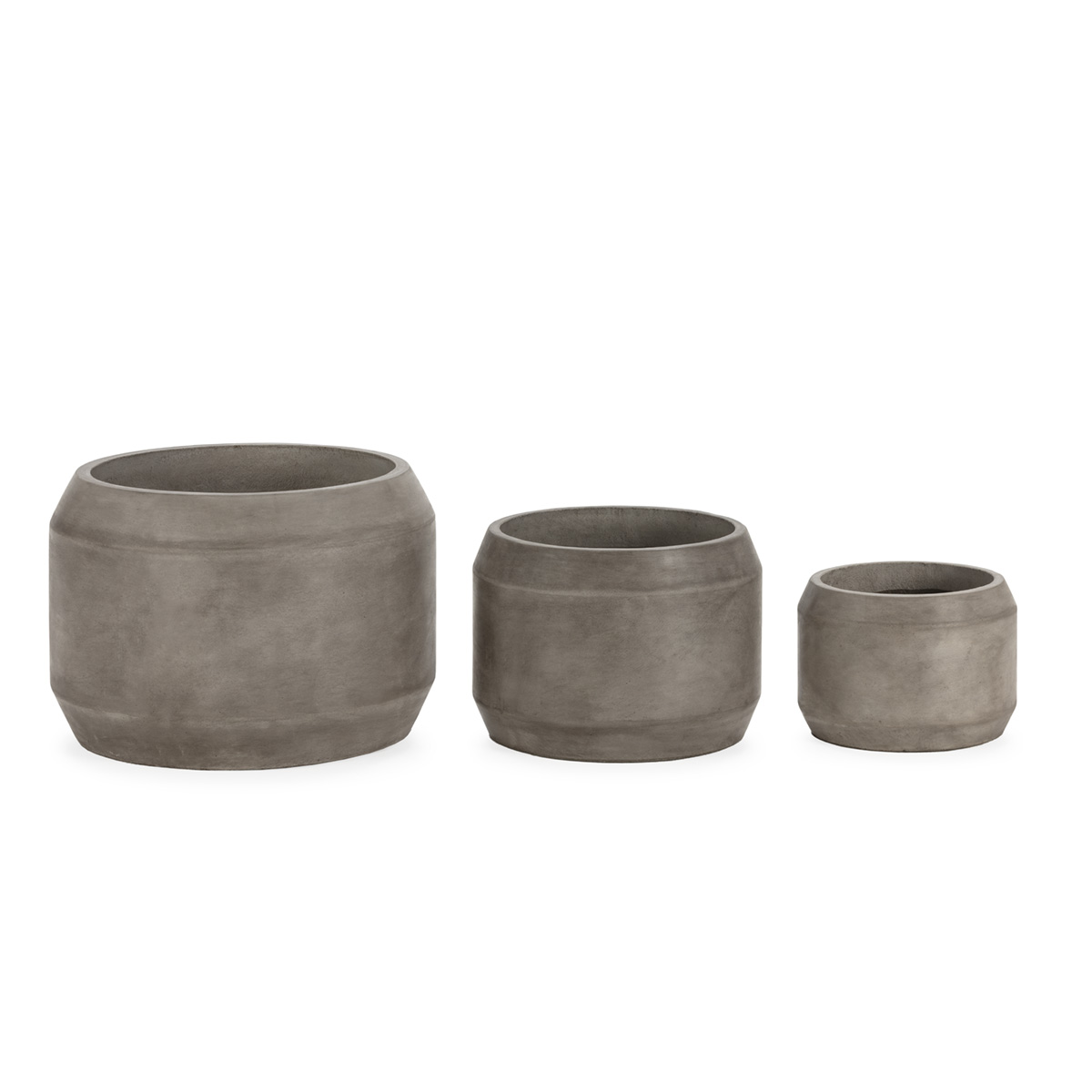 Macetero 56x56x40 Cemento -- Gris Altracita Oscuro