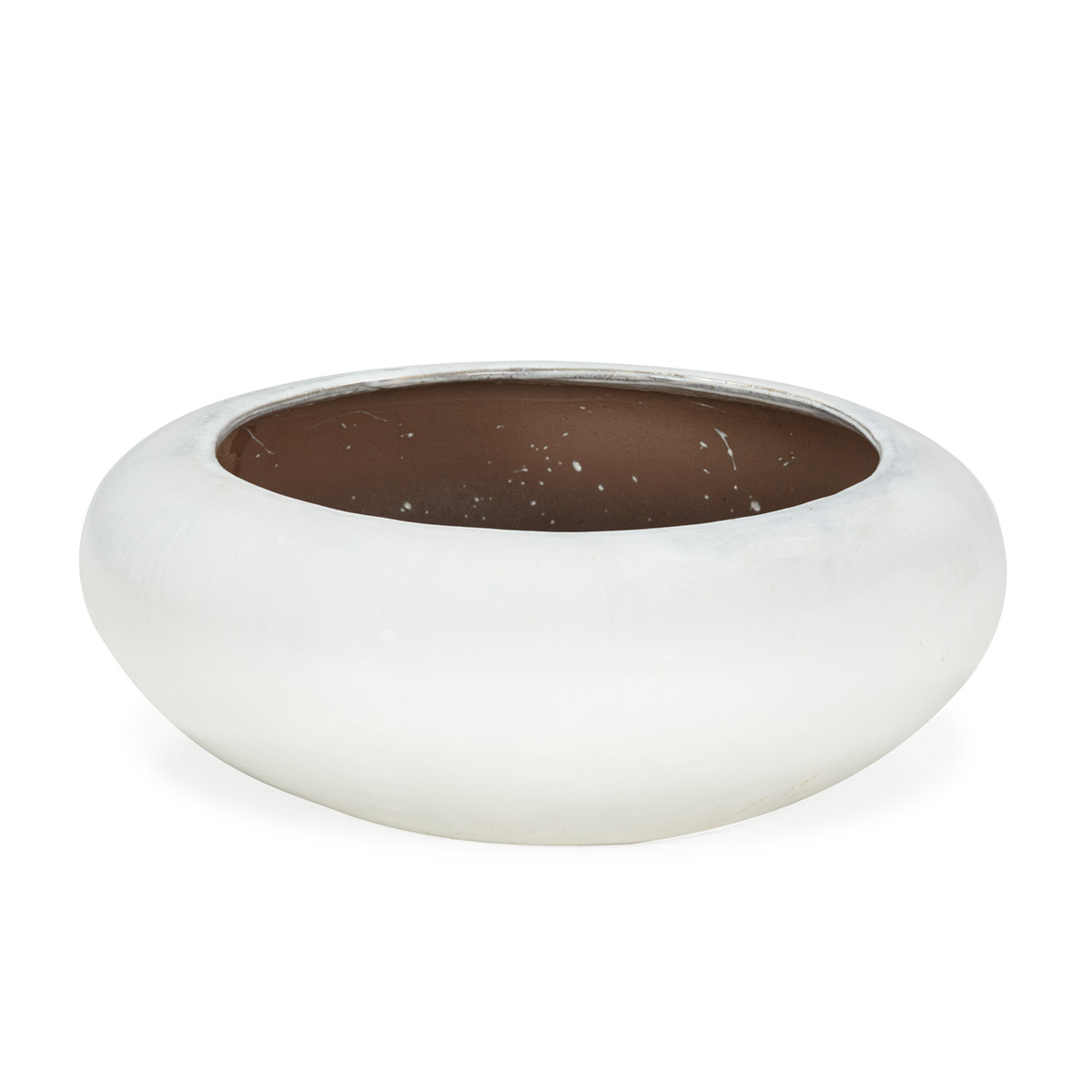 Macetero 74x74x27 Gres -- Blanco