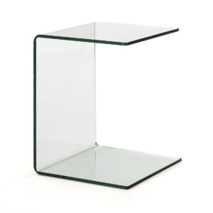 Mesa Auxiliar 40x40x53 Cristal Transparente