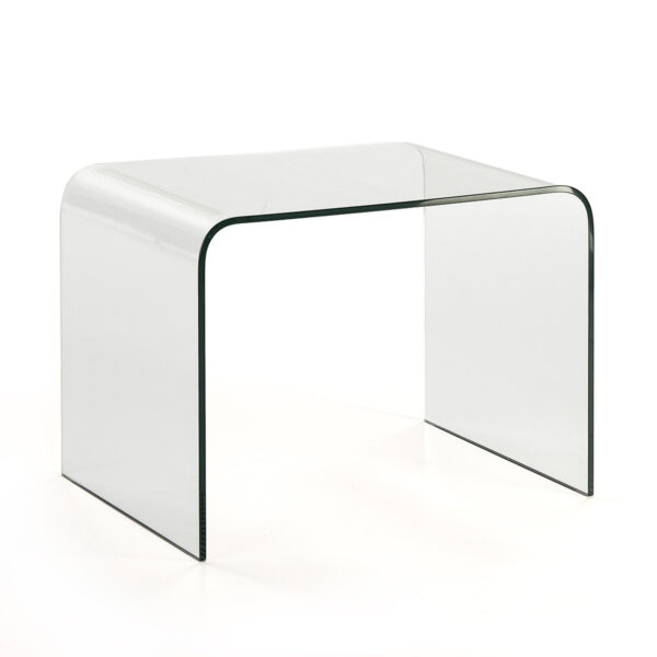 Mesa Auxiliar 60x45x45 Cristal Transparente