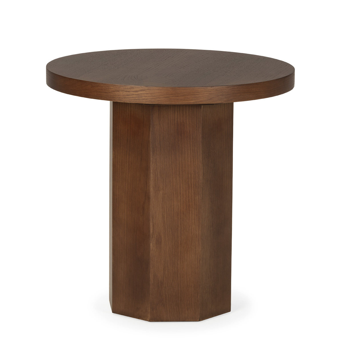 Mesa Auxiliar 60x60x60 Chapa de Roble