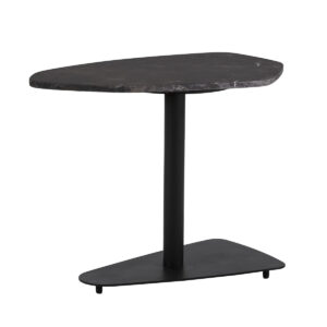Mesa Auxiliar 66x45x52 Metal/Mármol -- Negro