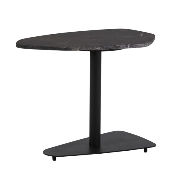 Mesa Auxiliar 66x45x52 Metal/Mármol -- Negro