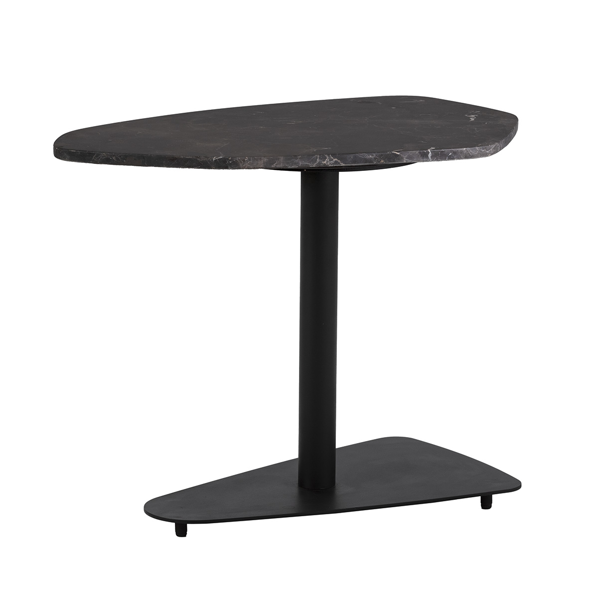 Mesa Auxiliar 66x45x52 Metal/Mármol -- Negro
