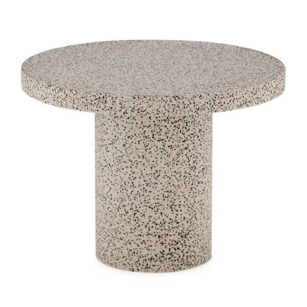 Mesa Auxiliar 66x66x51 Fibra de Piedra -- Blanco