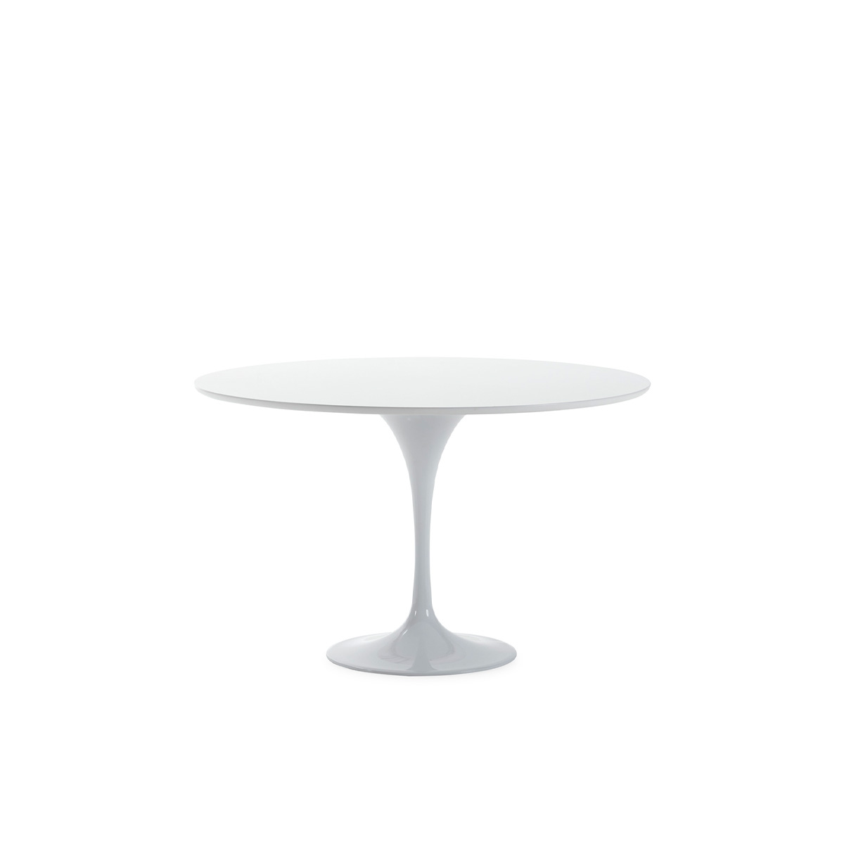 Mesa Comedor 120x120x73 Aluminio/Madera -- Blanco