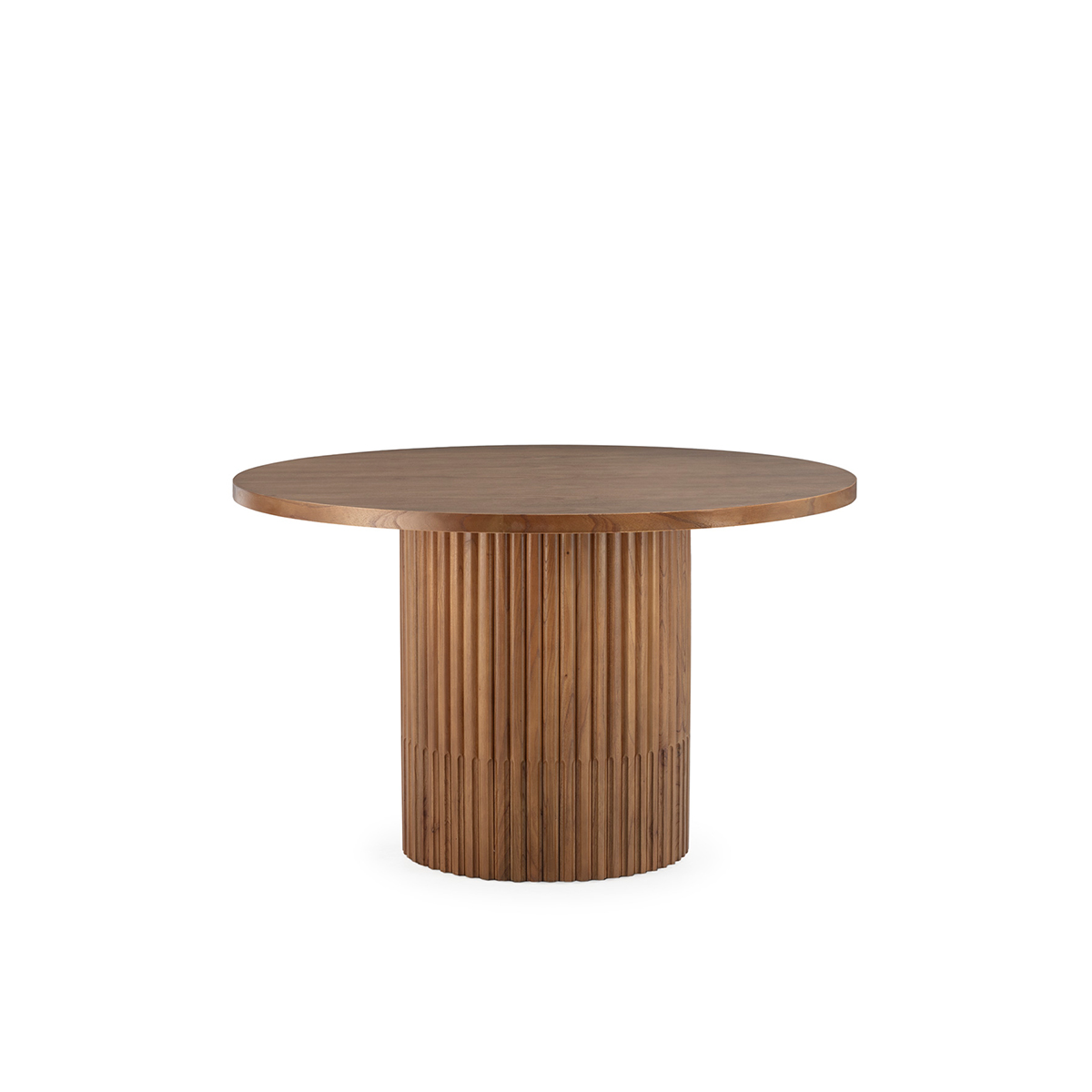 Mesa Comedor 120x120x76 Madera de Cedro -- Natural