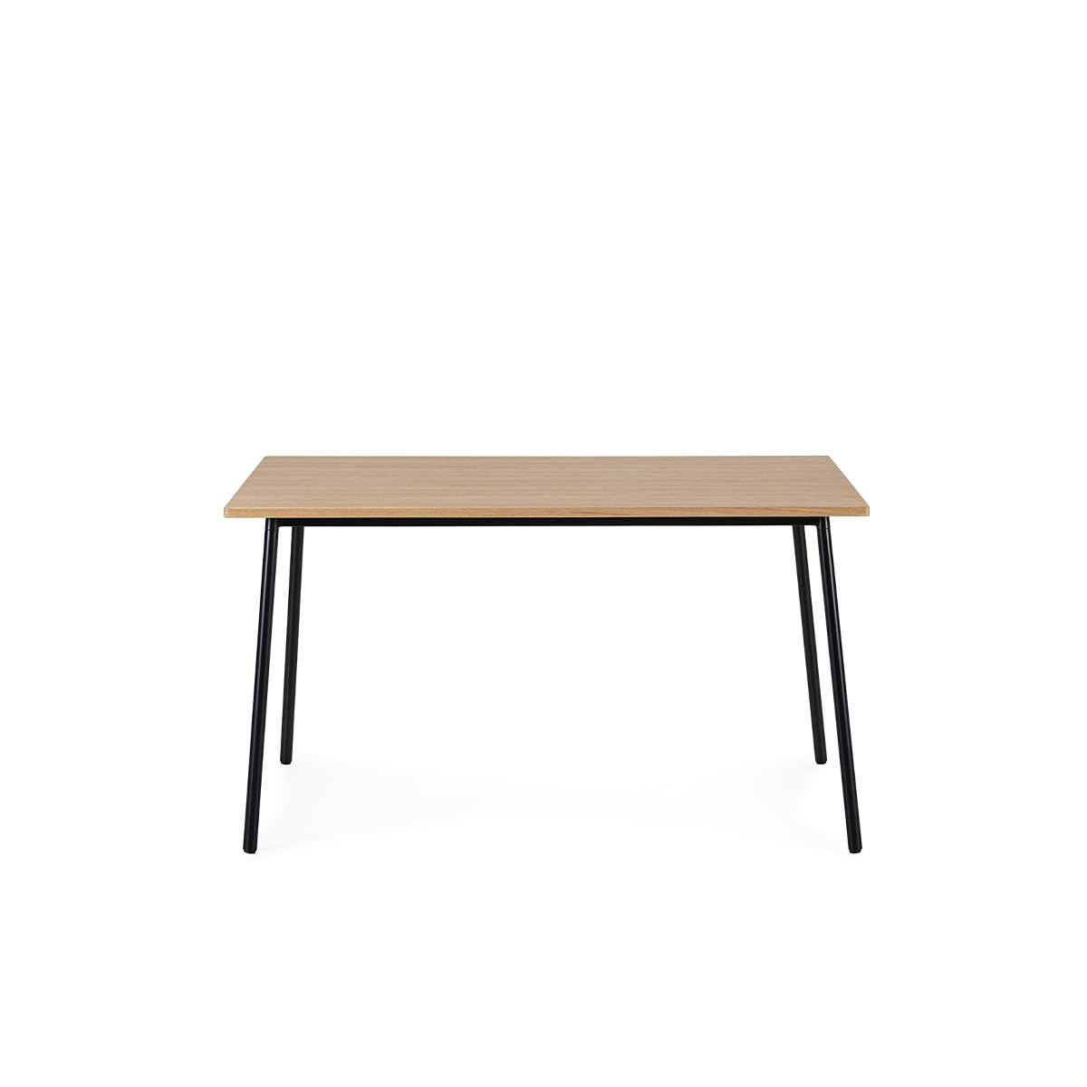 Mesa Comedor 135x90x77 Madera/Metal -- Natural/Negro