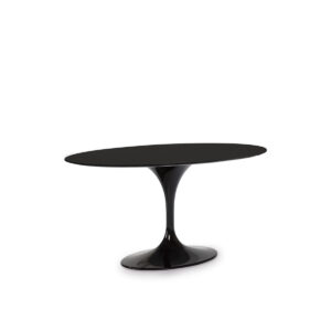 Mesa Comedor 150x120x75 DM Negro/Aluminio Negro