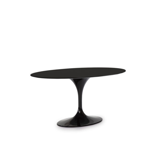 Mesa Comedor 150x120x75 DM Negro/Aluminio Negro