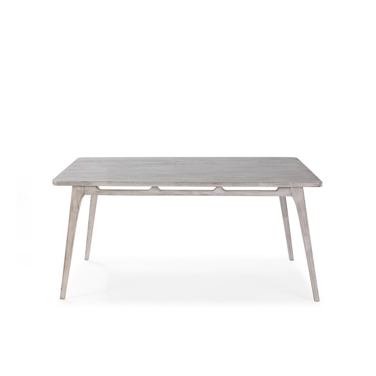 Mesa Comedor 150x80x76 Madera de Cedro -- Gris Velado