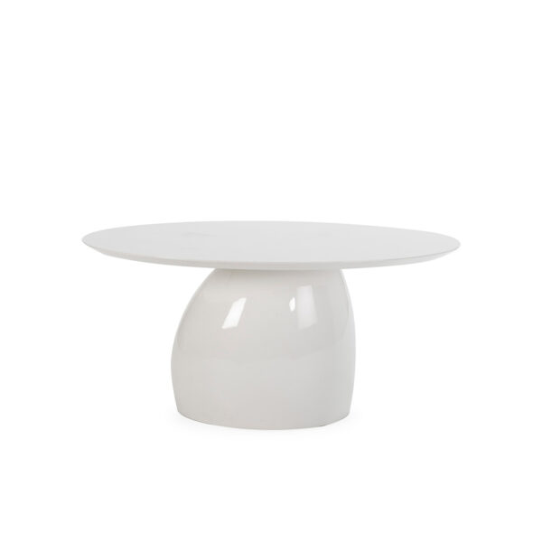 Mesa Comedor 160x120x75 Madera/Fibra de Vidrio -- Blanco