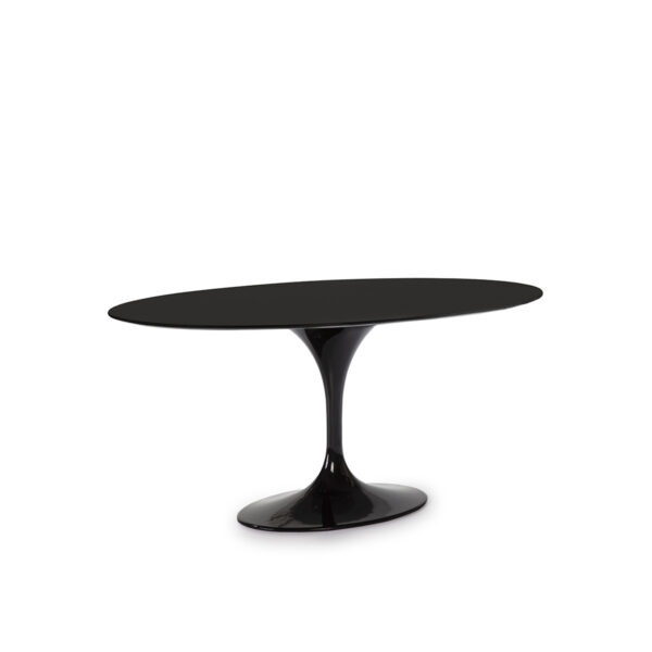 Mesa Comedor 170x110x73 DM Negro/Aluminio Negro