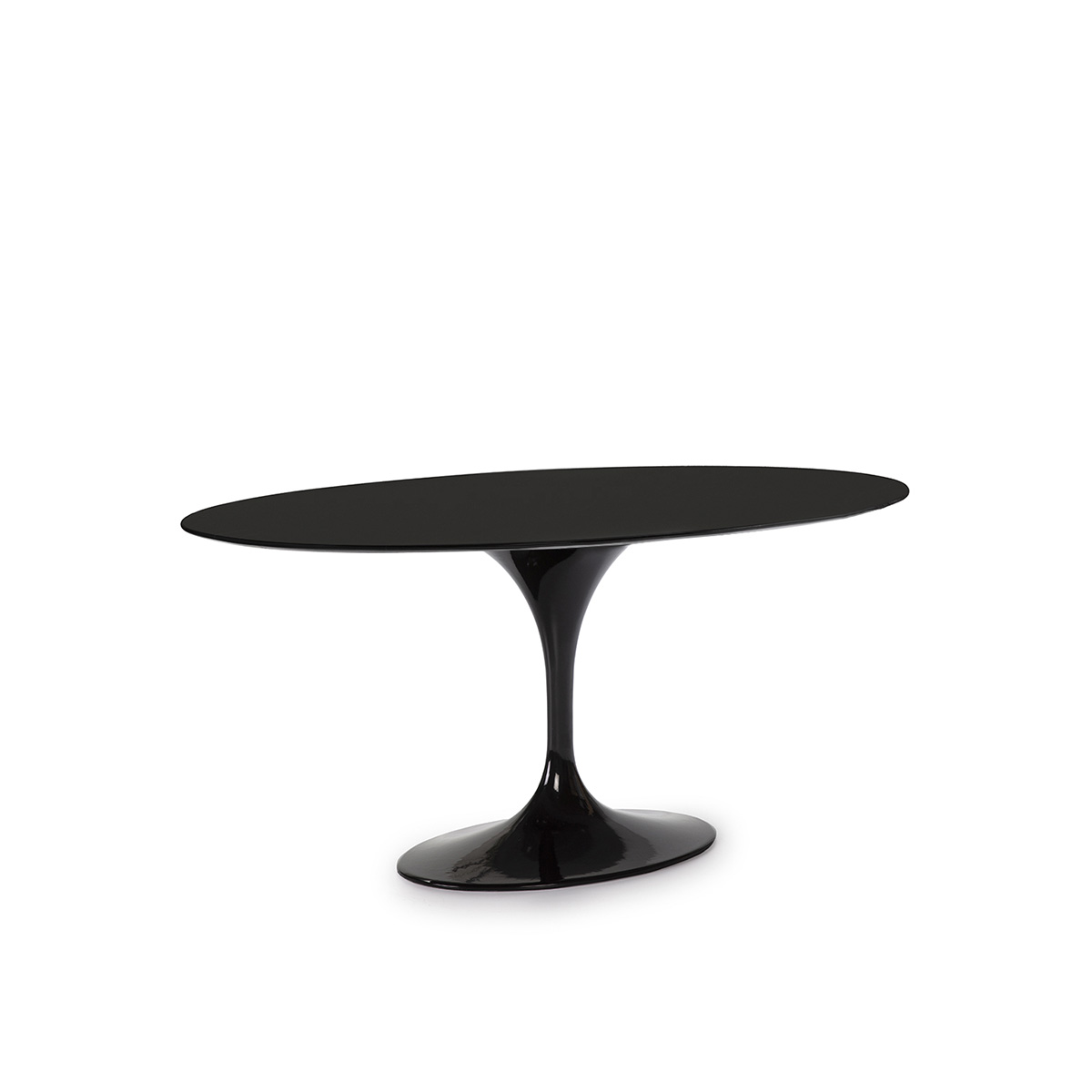 Mesa Comedor 170x110x73 DM Negro/Aluminio Negro