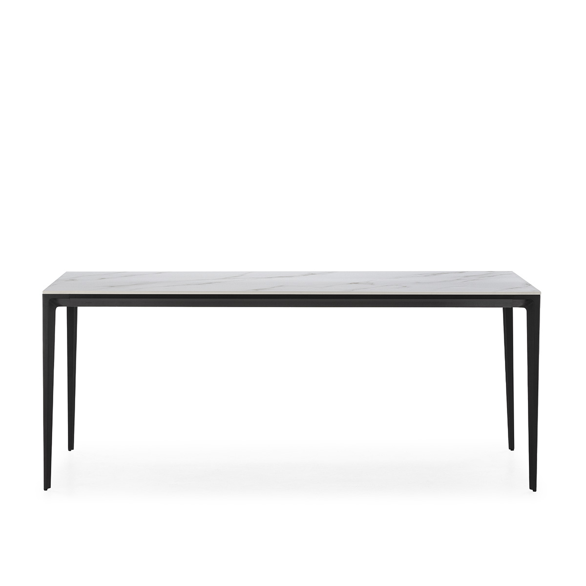 Mesa Comedor 180x90x76 Cerámica/Metal -- Negro