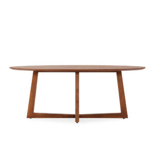 Mesa Comedor 200x100x Chapa de Roble -- Nogal