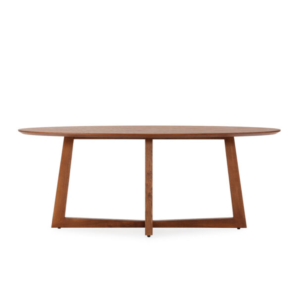 Mesa Comedor 200x100x Chapa de Roble -- Nogal