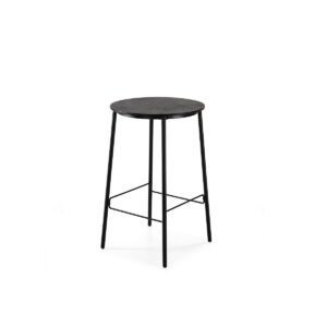 Mesa Comedor 70x70x111 Madera/Metal Negro