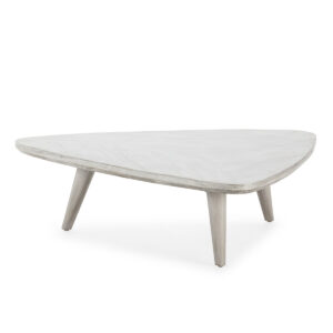 Mesa de Centro 100x93x28 Madera de Cedro -- Gris Velado