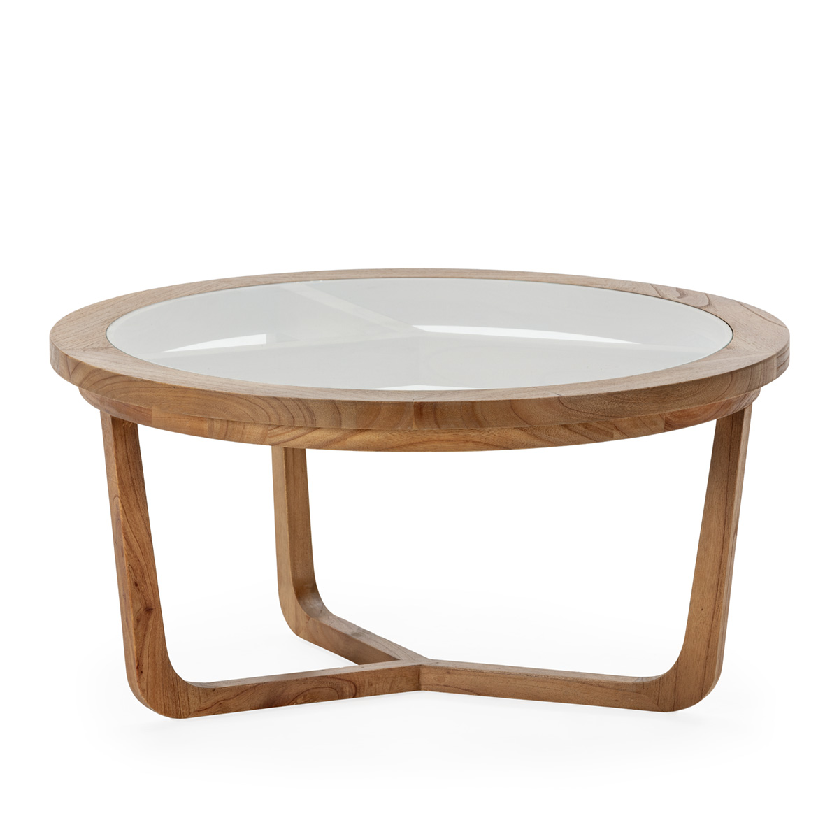 Mesa de Centro 80x80x40 Madera de Cedro -- Natural