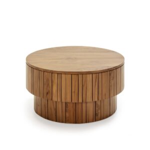 Mesa de Centro 90x90x45 Madera de Teca Natural
